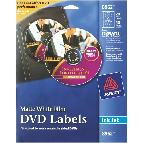 LABEL,DVD,INKJET,WE,20CT