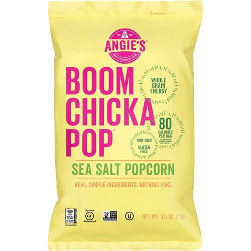 Advantus Corp.  Popcorn Snack,BoomChickaPop,Sea Salt,1 oz Bag,24/CT,AST